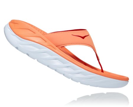 Hoka One One Ora Recovery Flip Ženske Sandali Oranžna / Srebrna SI-053814C